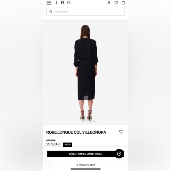 IRO  black dress - Picture 2 of 2